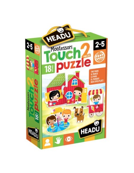 Il parco puzzle touch 2 pezzi montessori HEAIT20621 Headu | Futurartshop.com