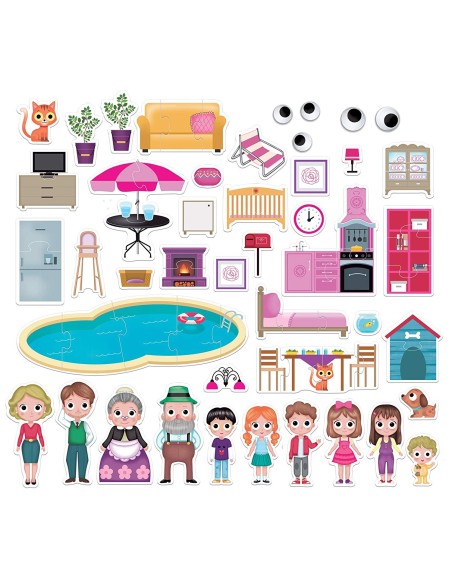 The house of dolls with 63 pieces HEAIT20911 Headu | Futurartshop.com