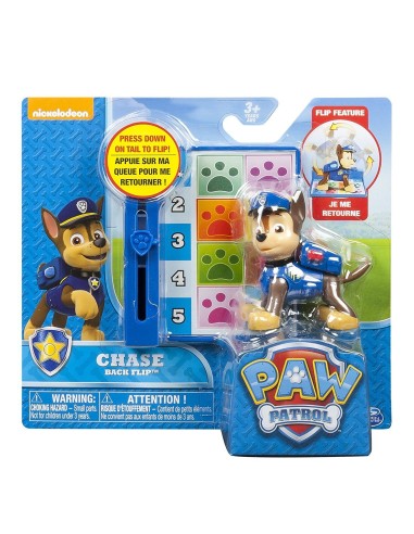 Paw patrol action pack pup personaggio chase back flip SPI6022626/20087330 Spin master | Futurartshop.com
