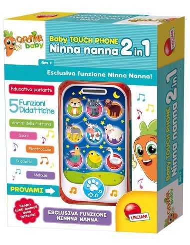 Small carrot baby touchphone lullaby 2-in-1 LIS65479 Lisciani | Futurartshop.com