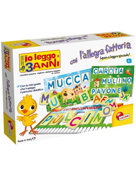 Io leggo a tre anni con l'allegra fattoria LIS65530 Lisciani | Futurartshop.com