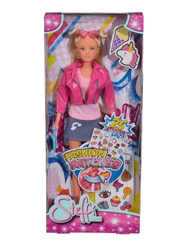 Doll steffi love fashion patches with 25 stickers SIM105733196 Simba Toys | Futurartshop.com
