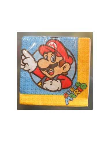 16 Tovaglioli Super Mario New Party CMG205008 COMCMG205008 Como Giochi  | Futurartshop.com