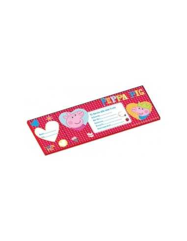 Peppa Pig blocchetto inviti compleanno CMG209983 COMCMG209983 Como Giochi  | Futurartshop.com