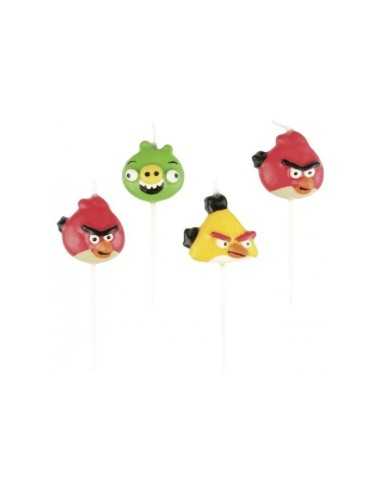 Mini Candeline Angry Birds 4pz CMG552369 CMGCMG552369 Como Giochi  | Futurartshop.com