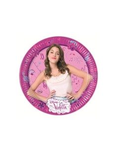 Piatti festa Disney Violetta 23cm 8pz CMG82266 NBP82266 Como Giochi  | Futurartshop.com
