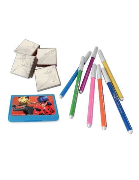 Miraculous Ladybug -Set di Timbri per Colorare e Disegnare MULT27965 Multiprint | Futurartshop.com