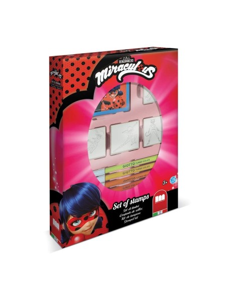 Miraculous Ladybug -Set di Timbri per Colorare e Disegnare MULT27965 Multiprint | Futurartshop.com