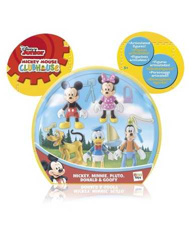 5 characters Mickey-Minnie mouse-Pluto-goofy-Donald Duck IMC181861MM1 IMC Toys | Futurartshop.com