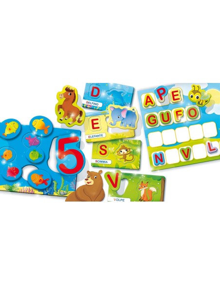 Small carrot maxi the alphabet, words and numbers LIS60184 Lisciani | Futurartshop.com