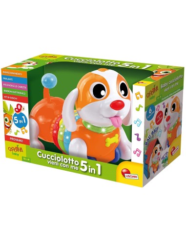 Carotina baby cucciolotto vieni con me 5 in 1 elettronico LIS63215 Lisciani | Futurartshop.com