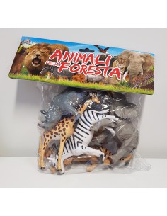 Busta animali della foresta con 6 pezzi GIA5018 Mazzeo | Futurartshop.com