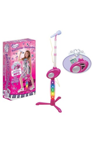 Microfono rockstar valentina MP3 con asta TEO63753  | Futurartshop.com