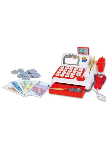Cash register with shopping cart market, and accessories TEO64492 Globo | Futurartshop.com