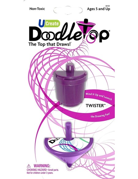 Doodletop spinning top twister 2 colors BOR60102-A.DDT Nice Group | Futurartshop.com