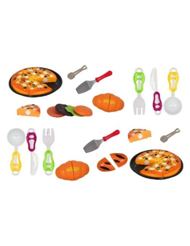Happy pizza con accessori e velcro 2 modelli GLO02276 Globo | Futurartshop.com