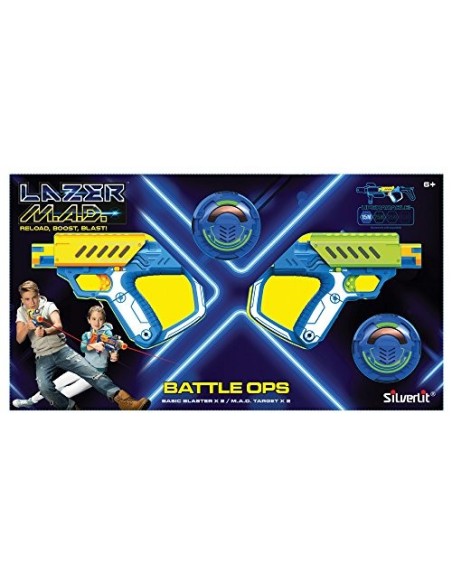 Lazer mad set 2 pistole battaglia ROC21431670 Rocco Giocattoli | Futurartshop.com
