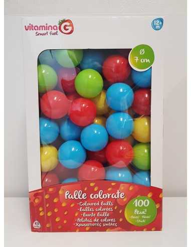 With pack of 100 colored balls 7 inches GLO06417 Globo | Futurartshop.com