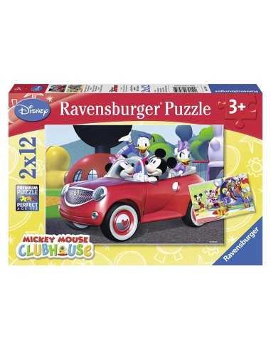 Puzzle mickey mouse and co 2x12 pieces RAV07565 Ravensburger | Futurartshop.com