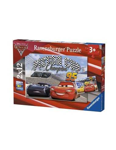 Puzzle cars 3 piston cup 2x12 pieces RAV07609 Ravensburger | Futurartshop.com