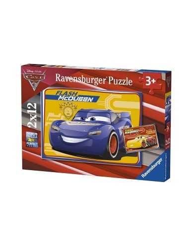 Puzzle cars 3 flash mcqueen 2x12 pezzi RAV07614 Ravensburger | Futurartshop.com