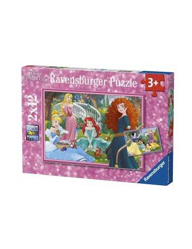 Puzzle disney princess 2x12 pezzi RAV07620 Ravensburger | Futurartshop.com