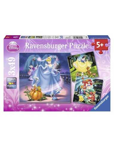 Puzzle disney princesses 3x49 pieces 121581 Ravensburger | Futurartshop.com