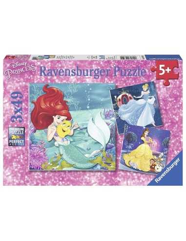 Puzzle the adventures of princesses 3x49 pieces RAV09350 Ravensburger | Futurartshop.com