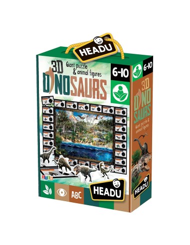 Dinosaurs 3D con puzzle da 210 pezzi HEAIT21550 Headu | Futurartshop.com