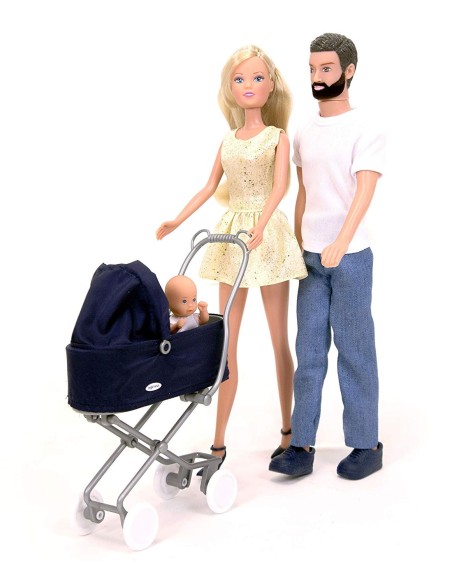 Inglesina Bambola Steffi e Kevin con la carrozzina SIM105733283 Simba Toys | Futurartshop.com
