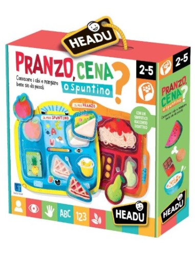 Lunch, dinner or snack? With 5 folders and shaped 1 story HEAIT21437 Headu | Futurartshop.com
