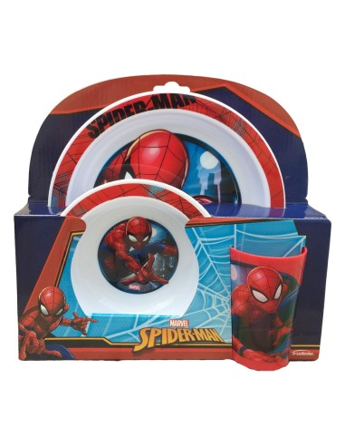 Set pappa in melamina 3 pezzi spider-man WON6803876 Cerdà | Futurartshop.com