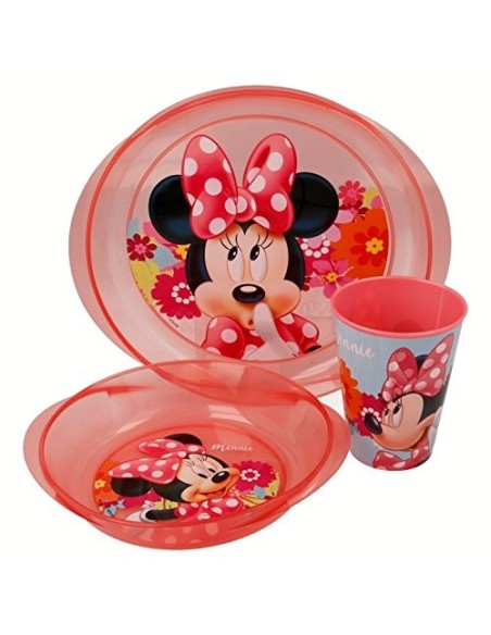 Set jelly PVC 3-piece minnie mouse microwave WON14580 Cerdà | Futurartshop.com