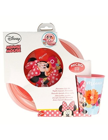 Set jelly PVC 3-piece minnie mouse microwave WON14580 Cerdà | Futurartshop.com