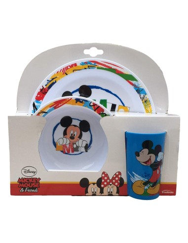 Set pappa in melamina 3 pezzi mickey mouse WON6025816 Cerdà | Futurartshop.com