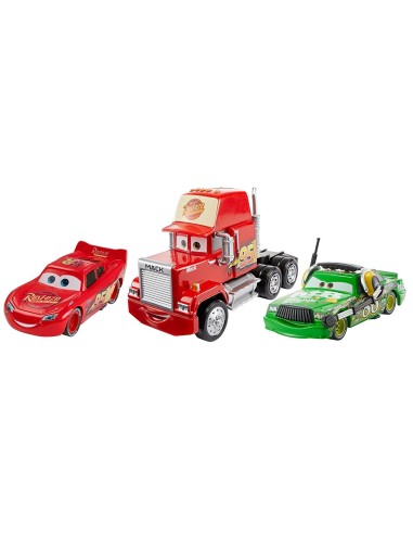 Cars 3 cofezione 3 personaggi radiator springs mack saetta mcqueen chick hicks TOYFBG38/FBR77 Mattel | Futurartshop.com