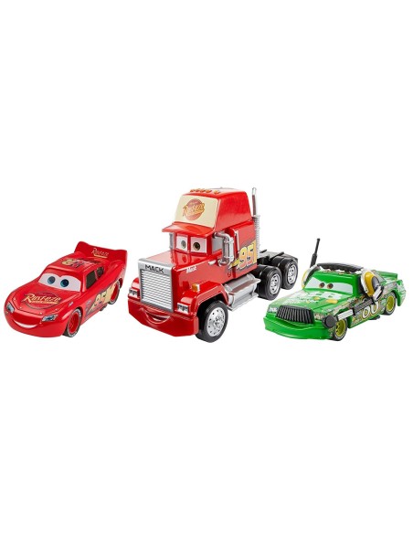 Cars 3 cofezione 3 personaggi radiator springs mack saetta mcqueen chick hicks TOYFBG38/FBR77 Mattel | Futurartshop.com