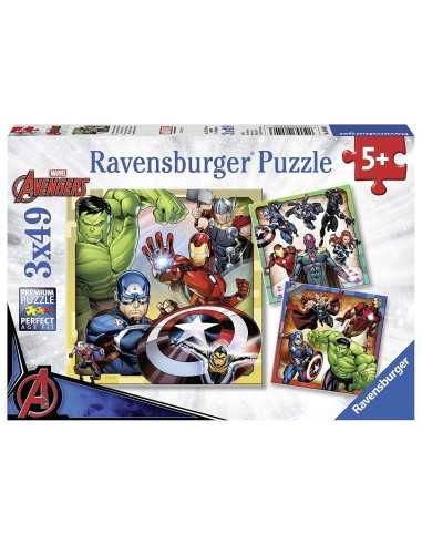 Puzzle avengers i potenti 3 x 49 pezzi RAV08040 Ravensburger | Futurartshop.com
