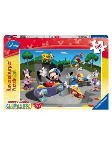 Puzzle mickey mouse in the skate park 100 puzzle XXL RAV10871 Ravensburger | Futurartshop.com