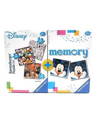 Disney - Multipack Memory Disney: 48 cartas e 3 puzzles de 25/36