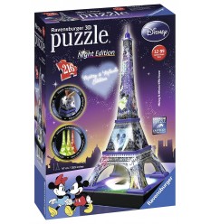 Puzzle 3D tour eiffel disney noche-216 piezas RAV12520 Ravensburger- Futurartshop.com