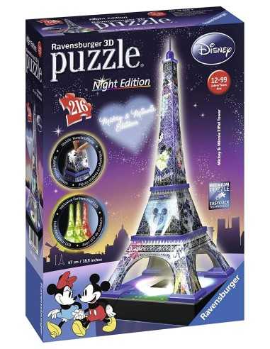 Puzzle 3D tour eiffel disney di notte 216 pezzi RAV12520 Ravensburger | Futurartshop.com