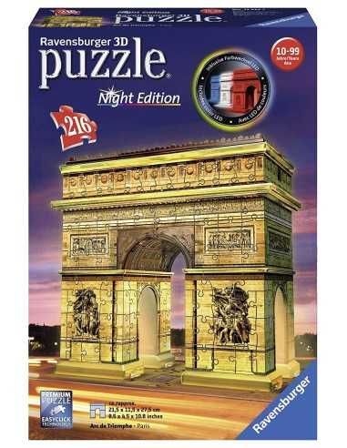 3D Puzzle arc de triomphe at night 216 pieces RAV12522 Ravensburger | Futurartshop.com