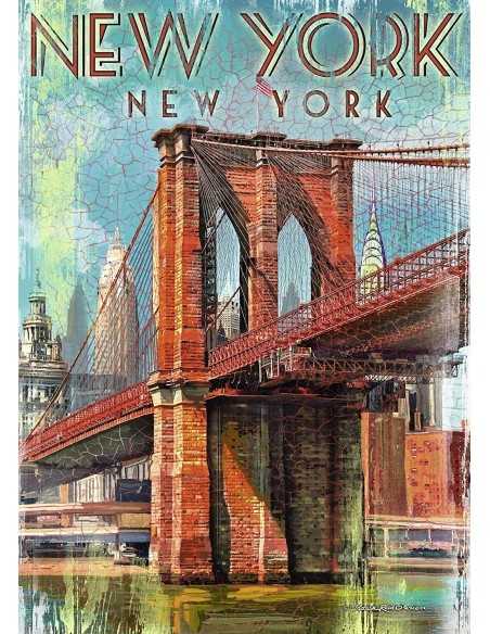 Puzzle retro new york 1000 pezzi RAV19835 Ravensburger | Futurartshop.com