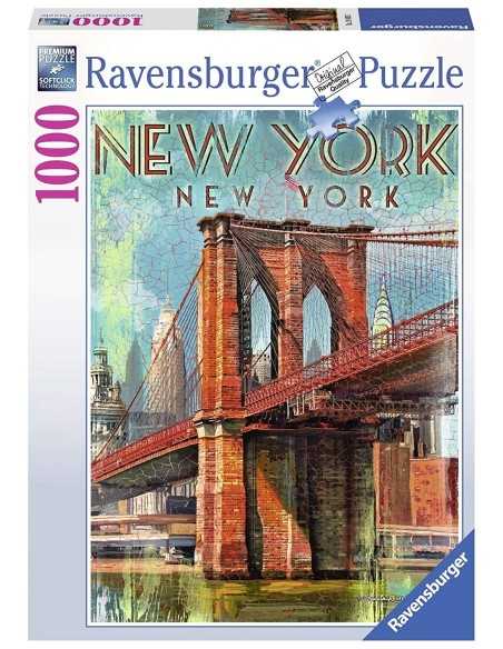 Puzzle retro new york 1000 pezzi RAV19835 Ravensburger | Futurartshop.com