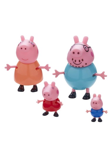 Peppa pig sets, family of 4 characters GIOPPC27000 Giochi Preziosi | Futurartshop.com