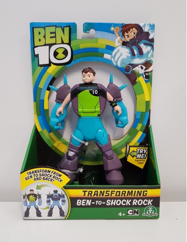 Ben 10 personaggio deluxe trasforming ben to shock rock GIOBEN28000/2 Giochi Preziosi | Futurartshop.com