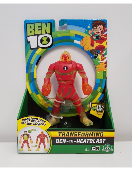 Ben 10 personaggio deluxe trasforming ben to heatblast GIOBEN28000/3 Giochi Preziosi | Futurartshop.com