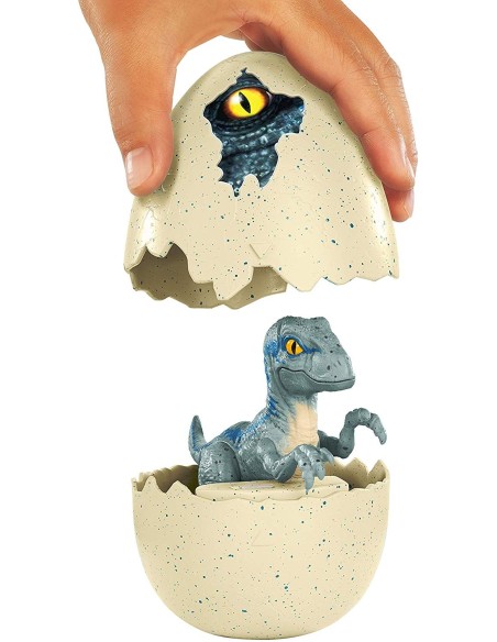 Jurassic World eggs with mini dinosaur - Velociraptor blue MATFMB91/FMB92 Mattel | Futurartshop.com
