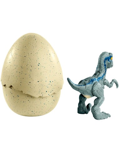 Jurassic World Uovo con mini dinosauro - Velociraptor blue MATFMB91/FMB92 Mattel | Futurartshop.com